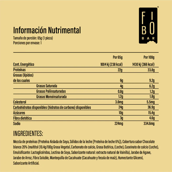 FIBO 22g Protein Cookies & Cream
